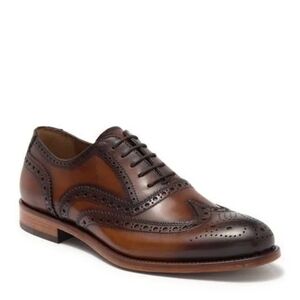 Antonio Maurizi Wingtip NERO Leather Brogue Oxford‎